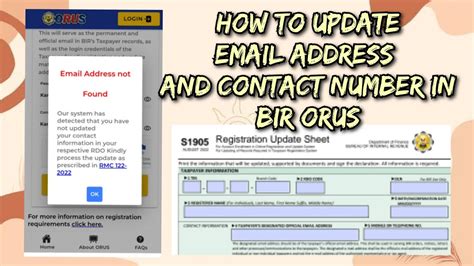 How to update your BIR registered email address online!.